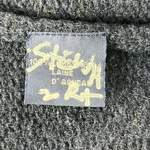 Vintage Ralph Lauren Sport Duffle Coat Mens XS Blue Navy Wool Toggle Hood Trench - Picture 5 of 5